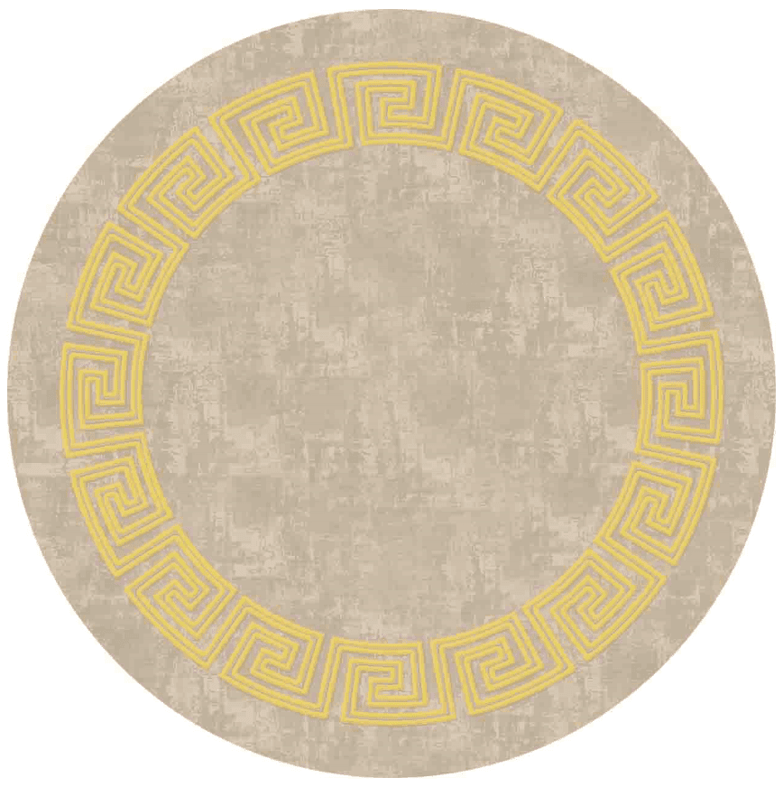 Rund Teppich - Myra (beige/gelb) (Größe: Ø 180 cm)