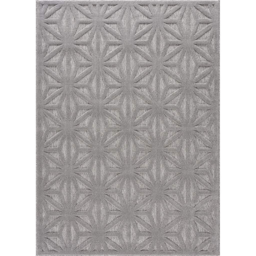 Shaggy Indoor-Outdoor - Preston (grau) (Größe: 120 x 170 cm)