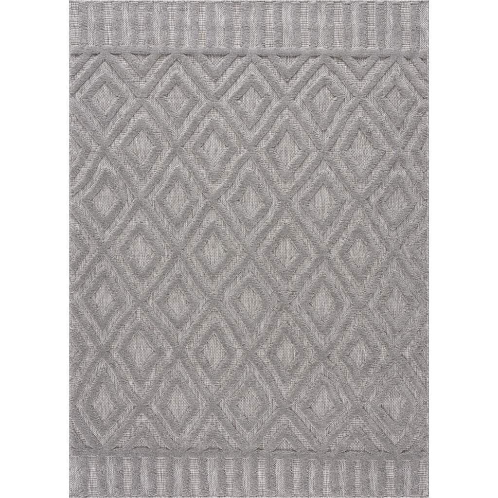 Shaggy Indoor-Outdoor - Lancaster (grau) (Größe: 160 x 230 cm)