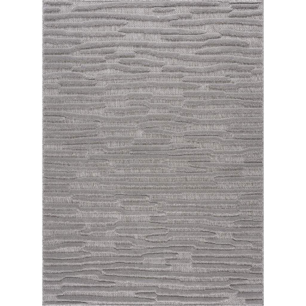 Shaggy Indoor-Outdoor - Neston (grau) (Größe: 80 x 150 cm)