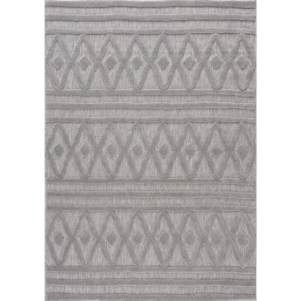Shaggy Indoor-Outdoor - Chester (grau) (Größe: 200 x 290 cm)