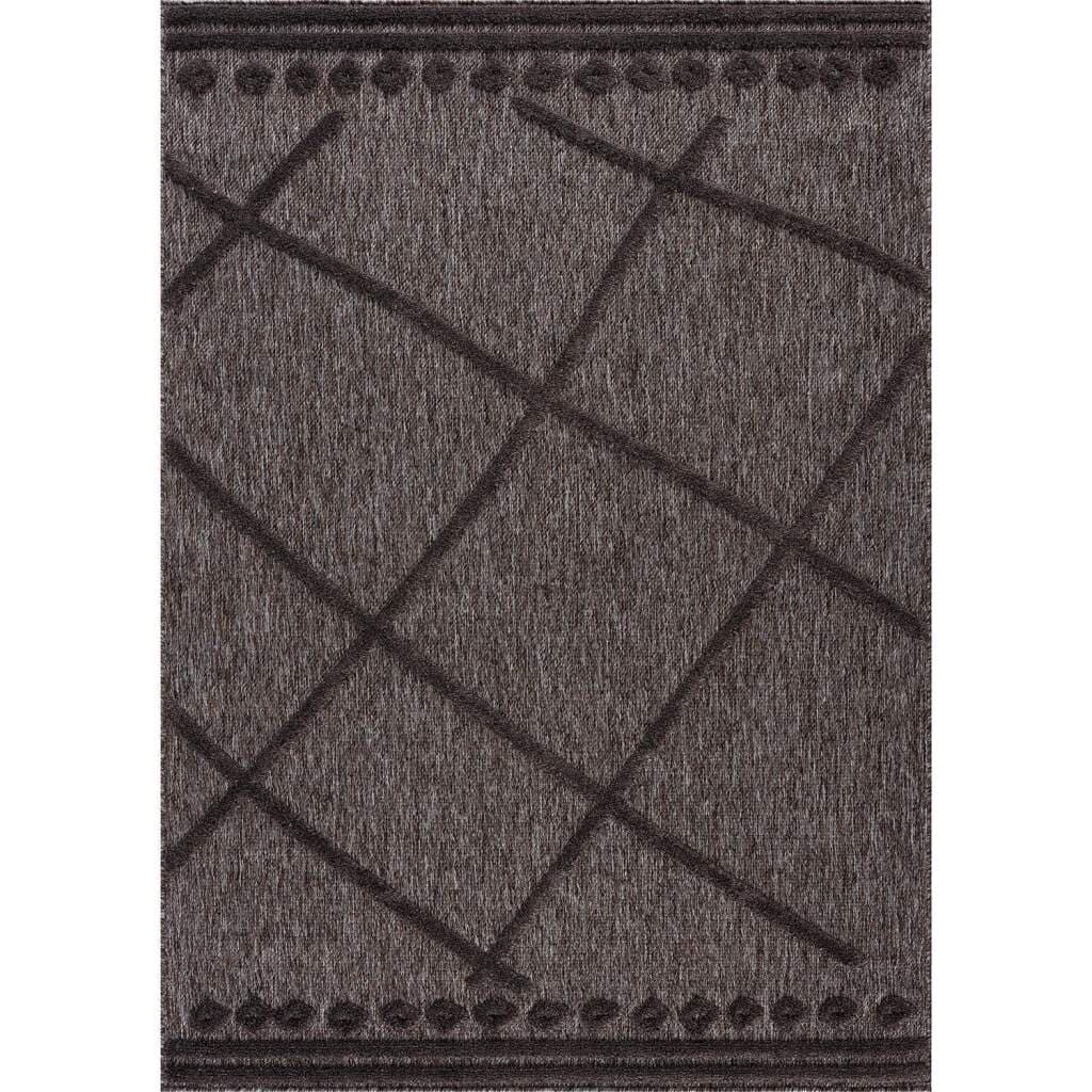 Shaggy Indoor-Outdoor - Newhaven (anthrazit) (Größe: 200 x 290 cm)