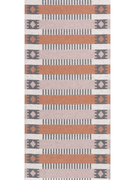 Kunststoffteppiche - Der Horred-Teppich Märta (rost/rosa) (Größe: 70 x 400 cm)