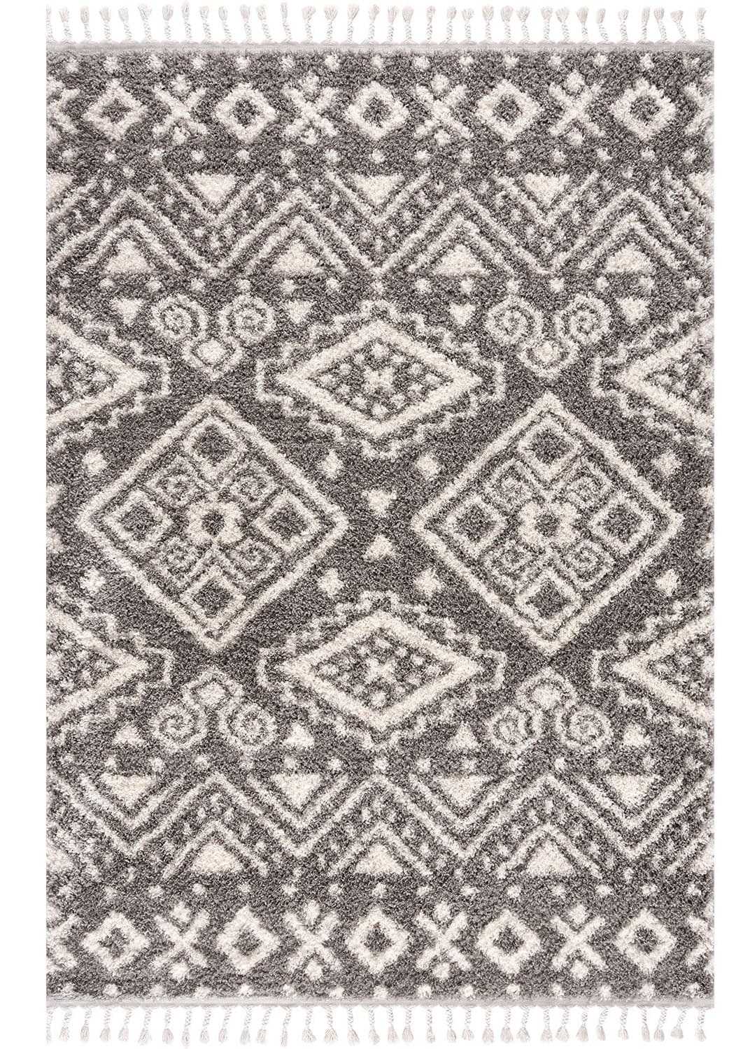 Hochflorteppiche - Imbabura (grau) (Größe: 200 x 290 cm)