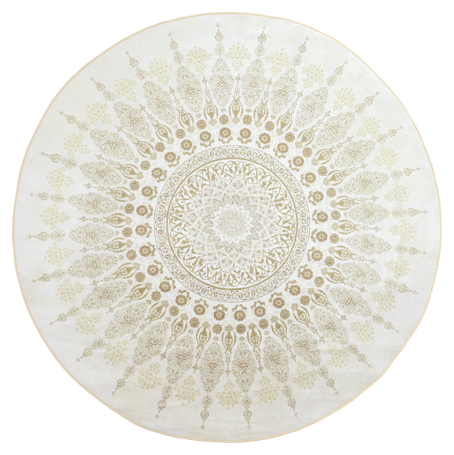 Rund Teppich - Sandrigo (beige) (Größe: Ø 240 cm)
