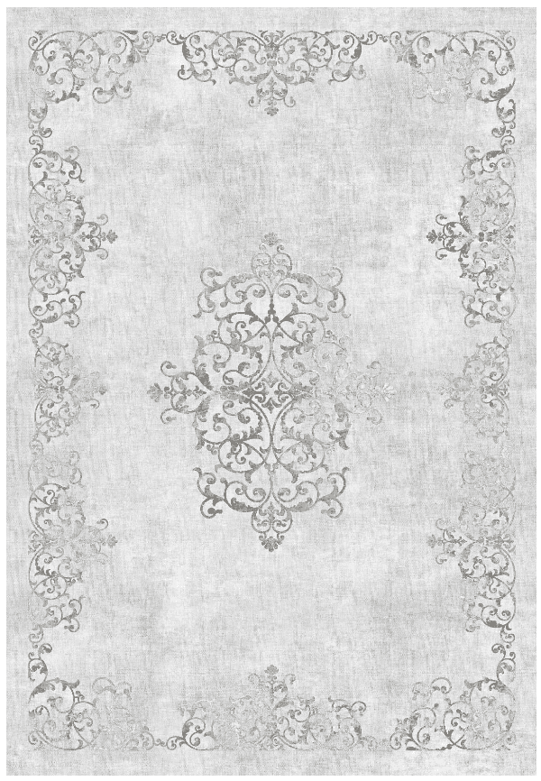Wilton-Teppich - Santi (hellgrau) (Größe: 130 x 190 cm)