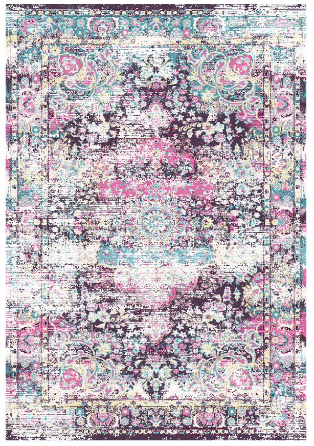 Wilton-Teppich - Jedaida (rosa/multi) (Größe: 160 x 230 cm)