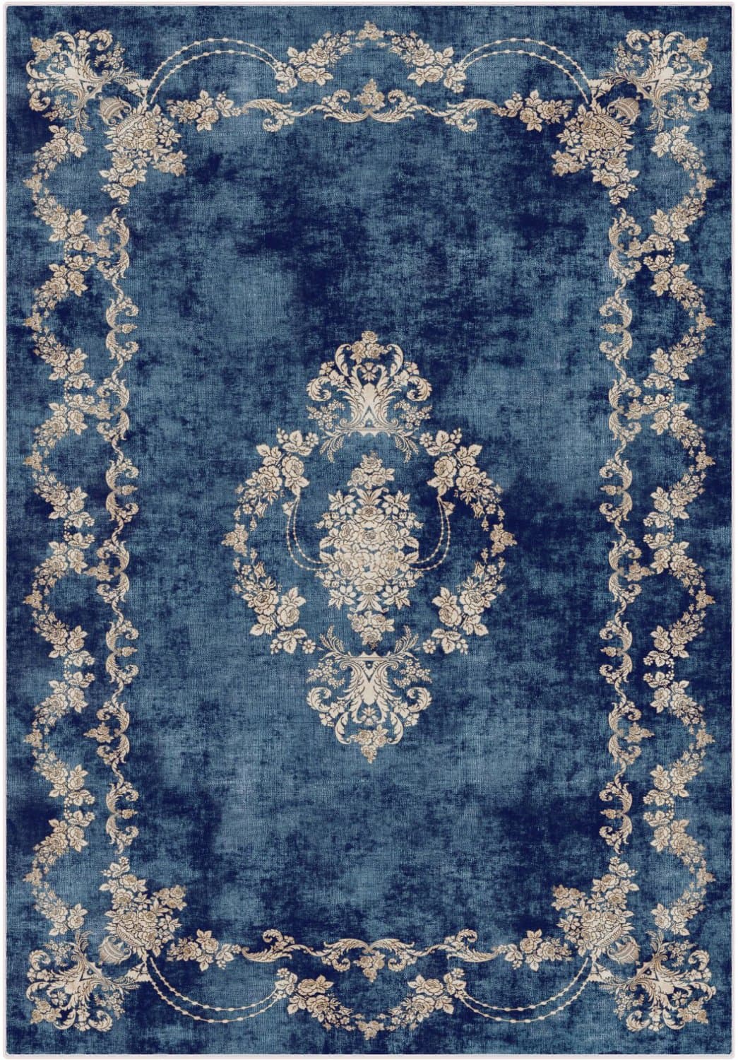 Wilton-Teppich - Taknis (blau) (Größe: 160 x 230 cm)