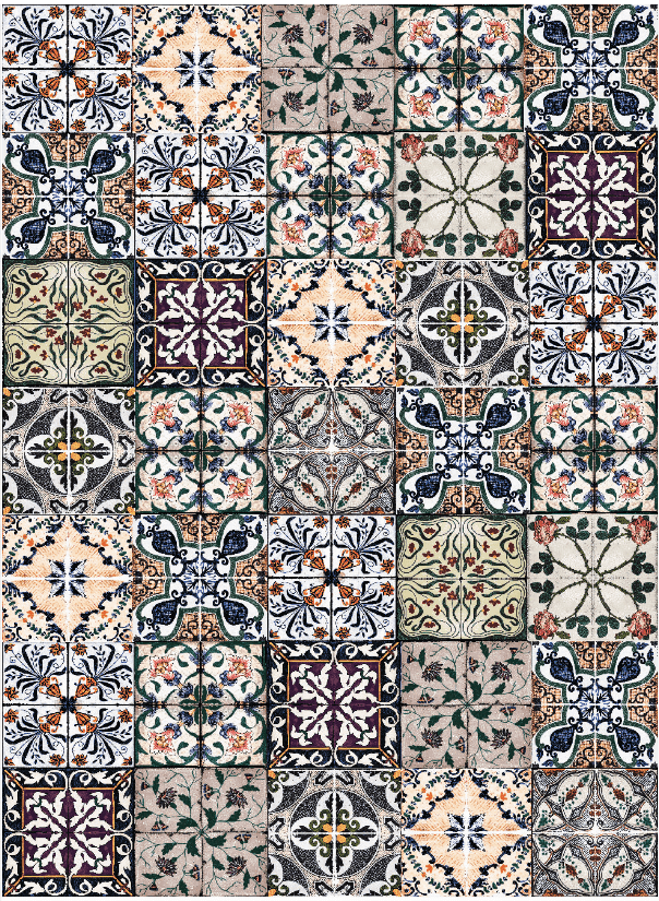 Wilton-Teppich - Tierra (bunt) (Größe: 160 x 230 cm)
