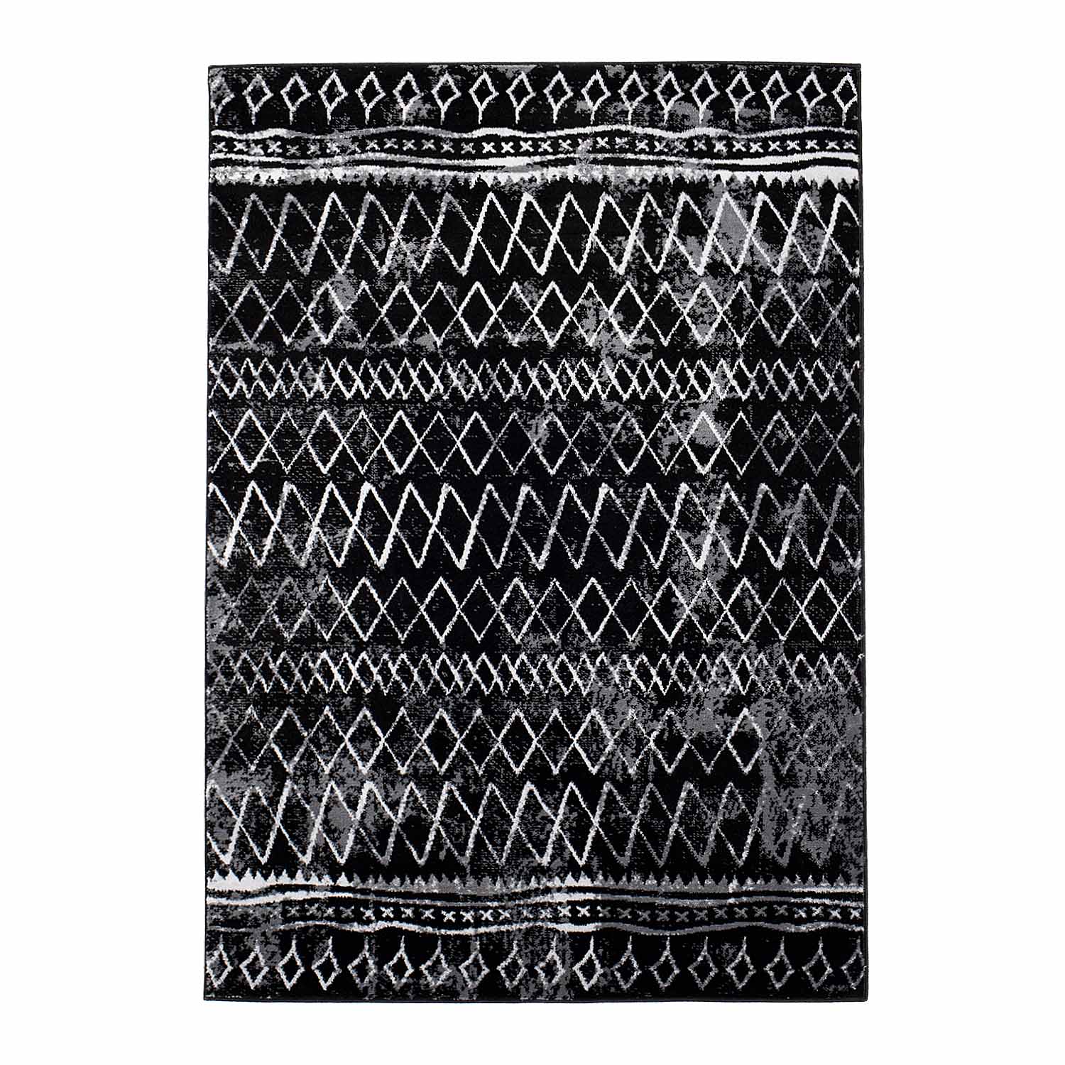 Wilton-Teppich - Meknes (schwarz) (Größe: 120 x 170 cm)