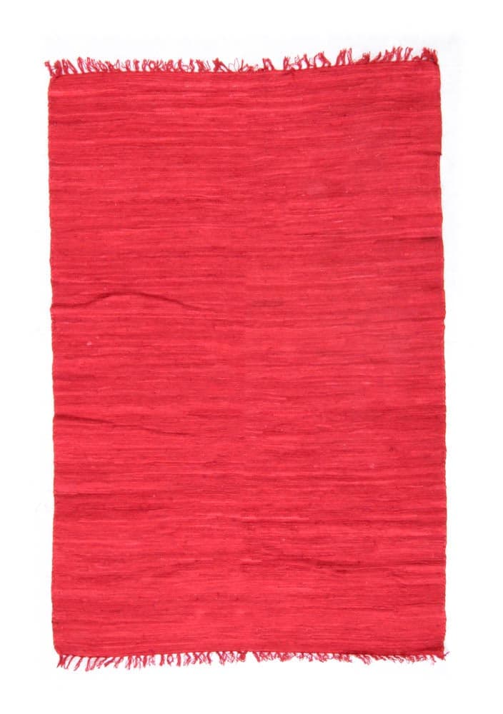Flickenteppich - Silje (rot) (Größe: 60 x 110 cm)