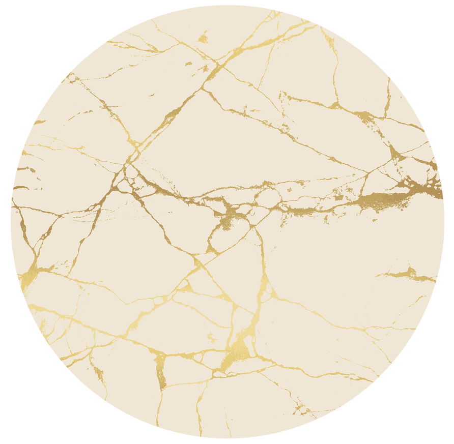 Rund Teppich - Vieste (beige/gold) (Größe: Ø 160 cm)