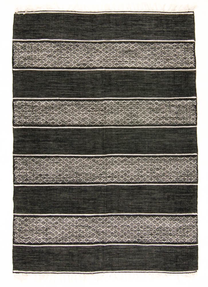 Flickenteppich - Visby (Schwarz) (Größe: 160 x 230 cm)