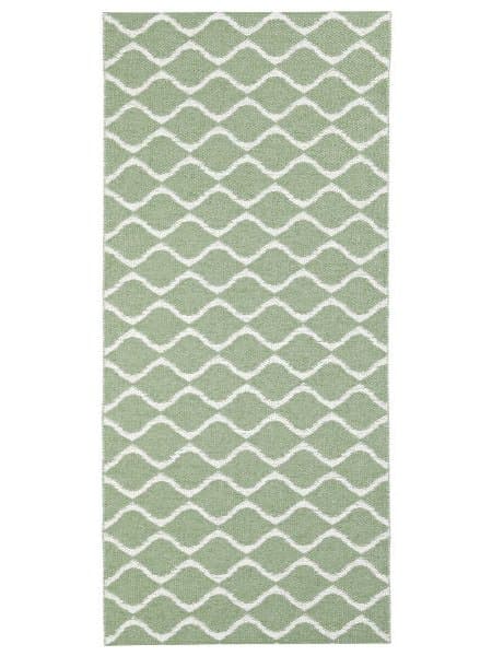 Kunststoffteppiche - Der Horred-Teppich Wave (grün) (Größe: 70 x 150 cm)