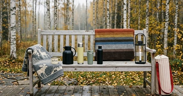 Thermoskanne und Wolle: 10 nordische Stücke für Herbstspaziergänge