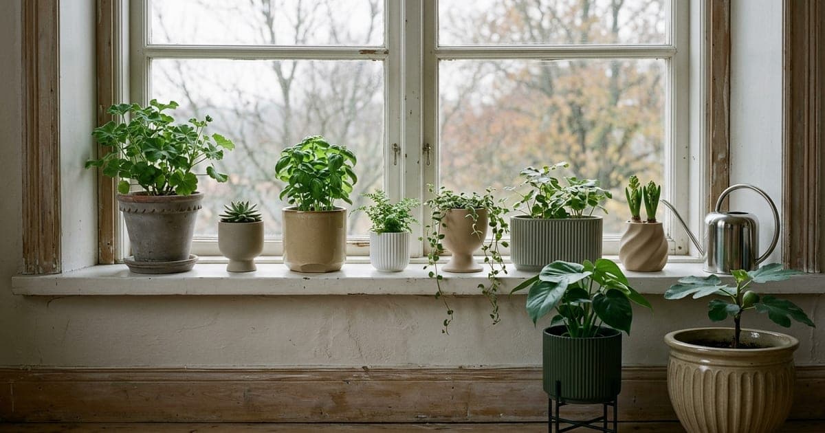 Das nordische Fensterbrett: 10 Töpfe für Pflanzen im Haus