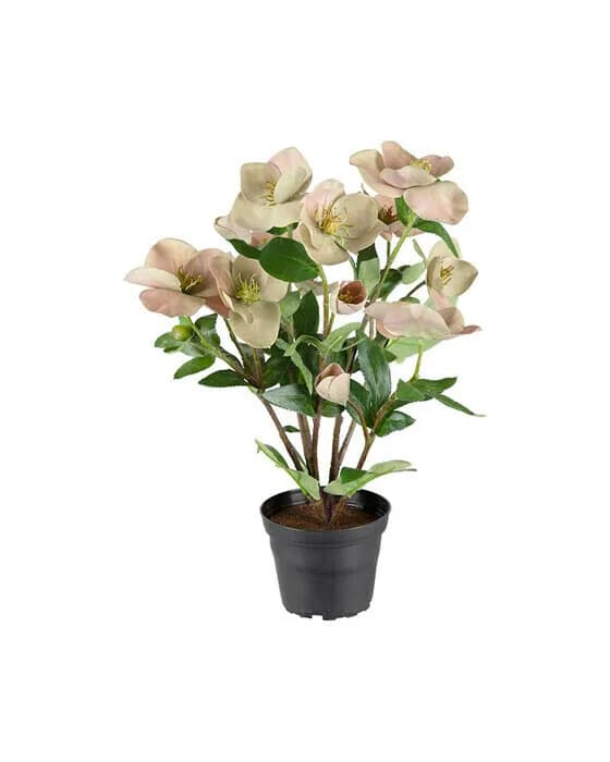 Weihnachtsrose Kunstpflanze rosa
