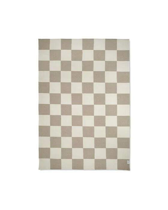 Square Rug White/Natural