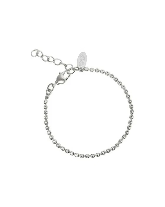Diamond Chain Bracelet Rhodium