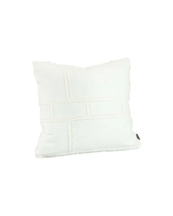 Abstract Fringe Cushion Cover Off-white