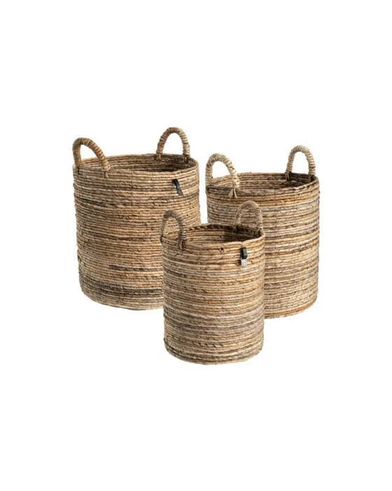 Cesto Basket Natural 3-pack