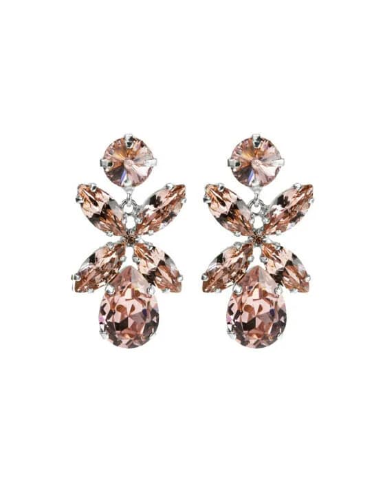 Dione Earrings Vintage Rose Rhodium