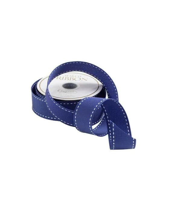 Textilband marineblau/weiß 8,2m