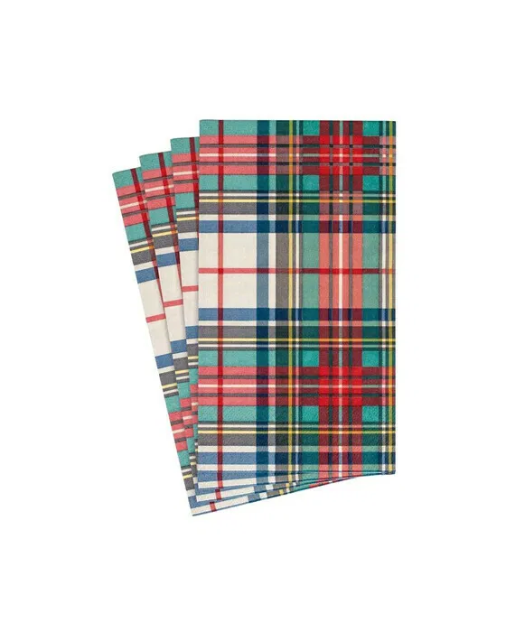 Tartan Weihnachtsservietten 15er Pack