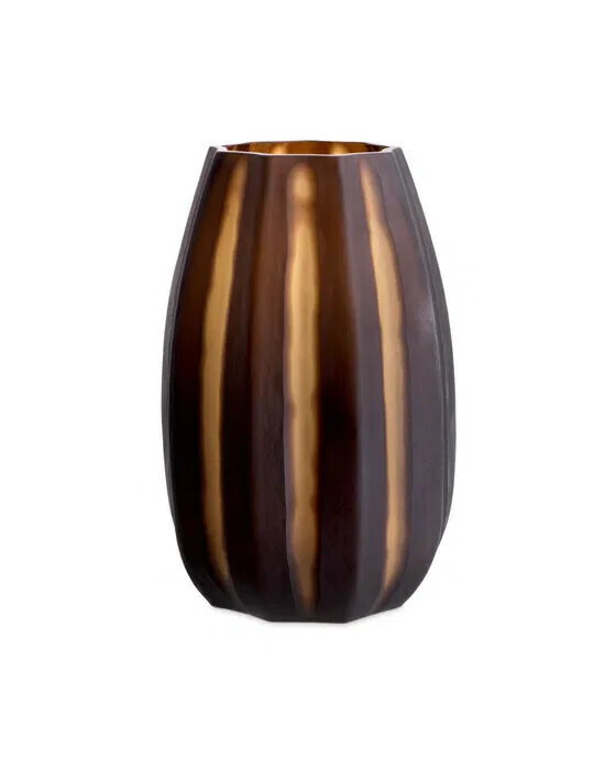 Tiara Vase dunkelbraun