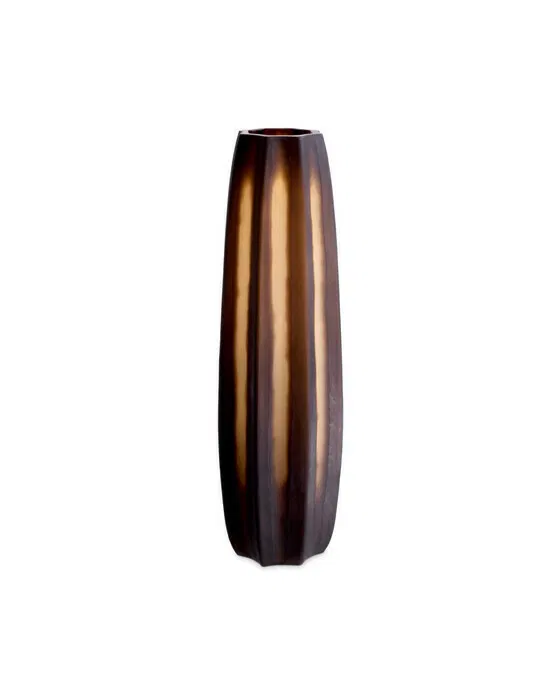 Tiara Vase Dunkelbraun