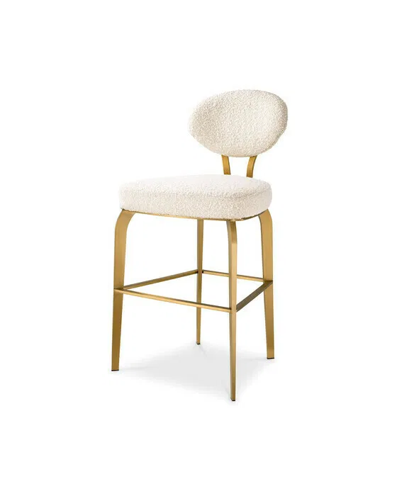 Dorrego Bar Stool Bouclé Cream