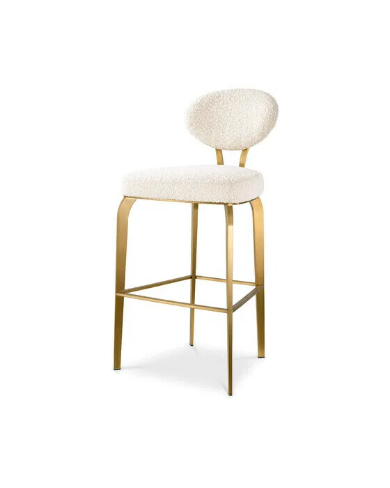 Dorrego Bar Stool Bouclé Cream