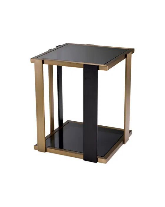 Clio beistelltisch gebürstetes messing
