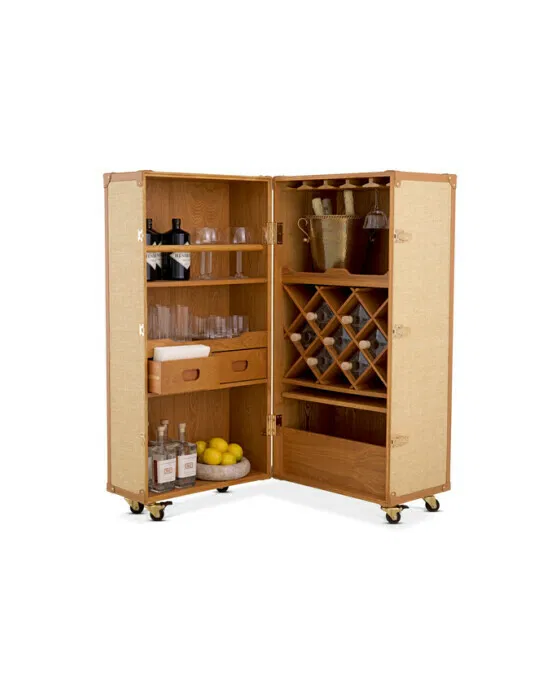 Martini Bianco Wine Cabinet Rattan
