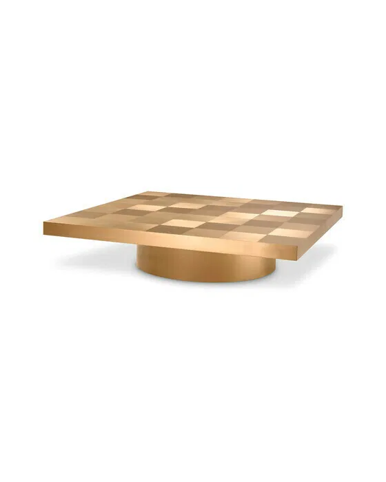Laporte couchtisch gebürstetes messing