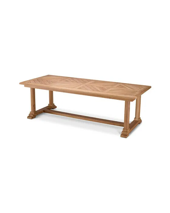 Bell Rive Dining Table Natural Teak