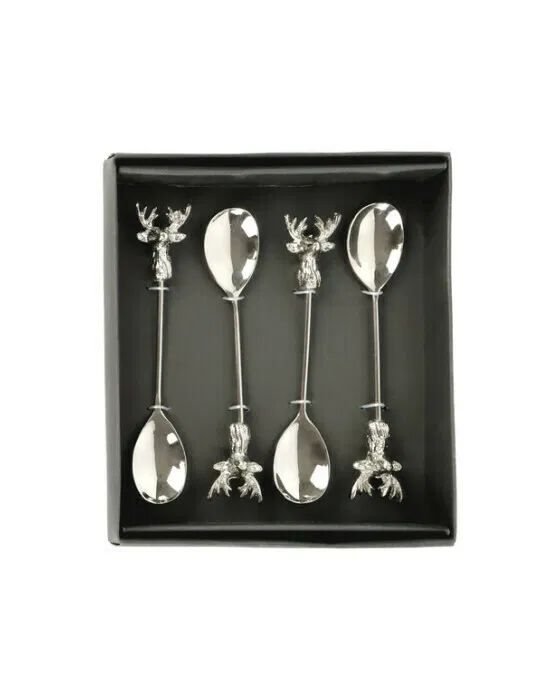 Deer Teaspoons 4-pack