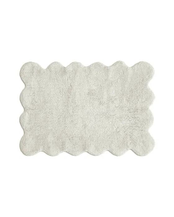 Classic Collection Clam Badezimmerteppich 60x90 cm Weiß