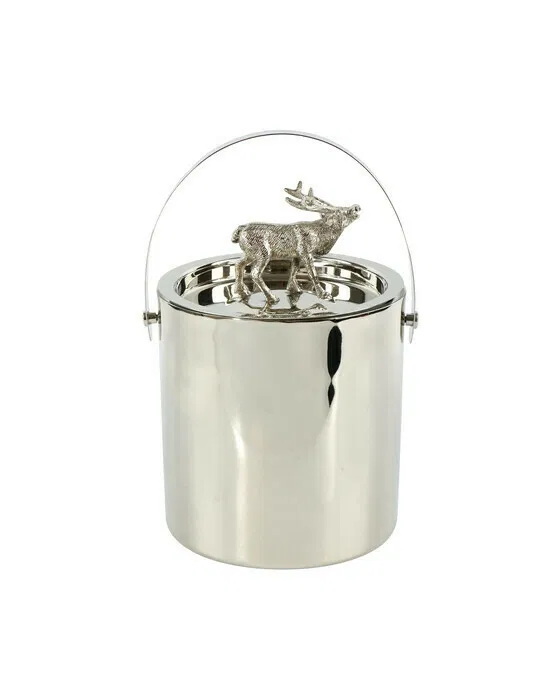 Deer Ice Bucket Silver