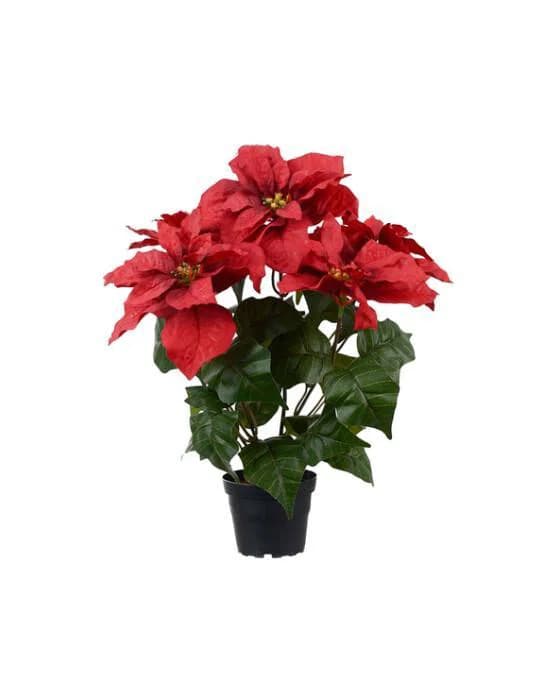 Künstlicher Weihnachtsstern rot