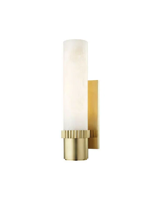 Argon Wandleuchte Antikes Messing