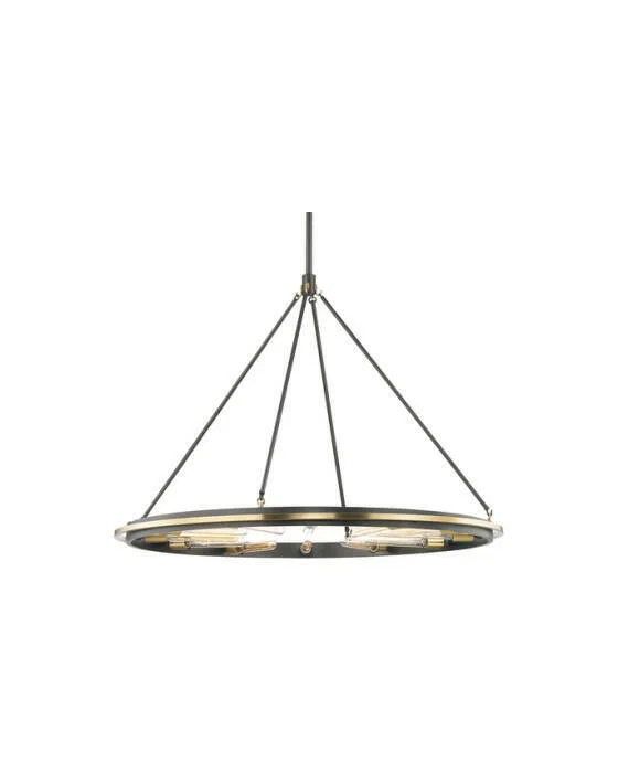 Chambers Kronleuchter antikes Messing/Bronze