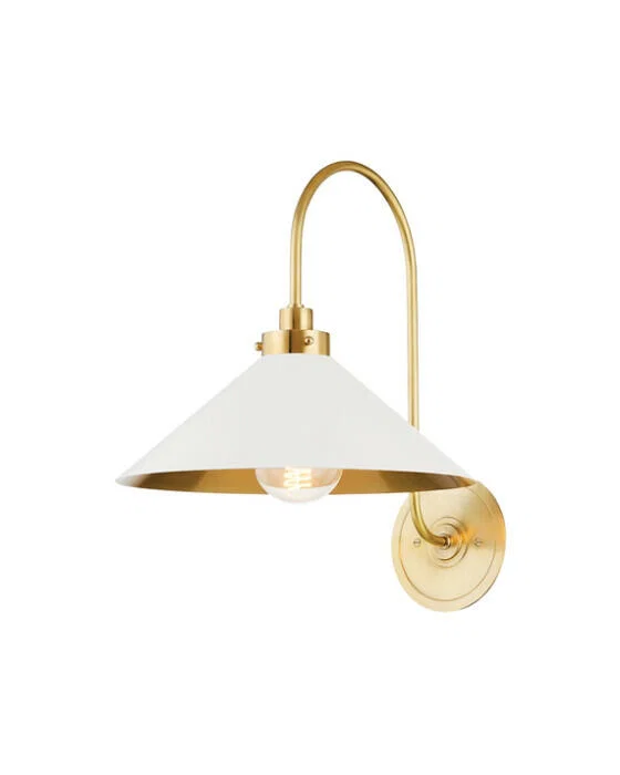 Clivedon Wandleuchte Antikes Messing