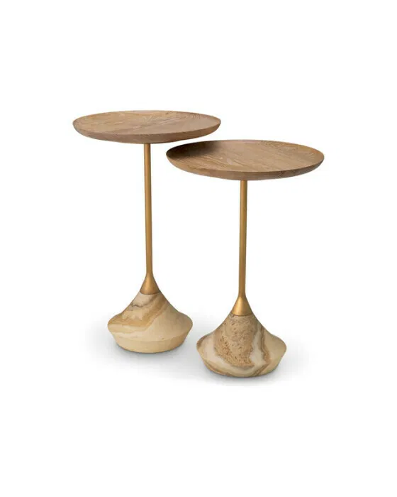 Puglia Side Table Beige set of 2