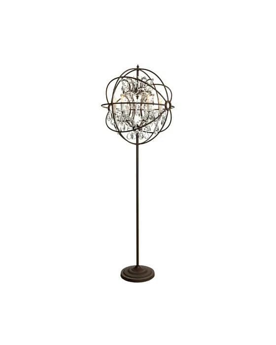 Rome Floor Lamp Antique Crystal