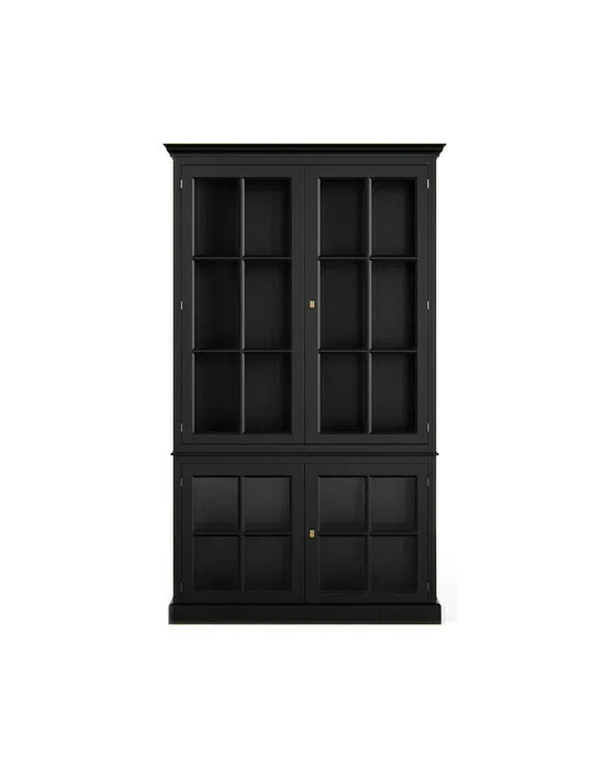 Seethrough Vitrinenschrank modern black