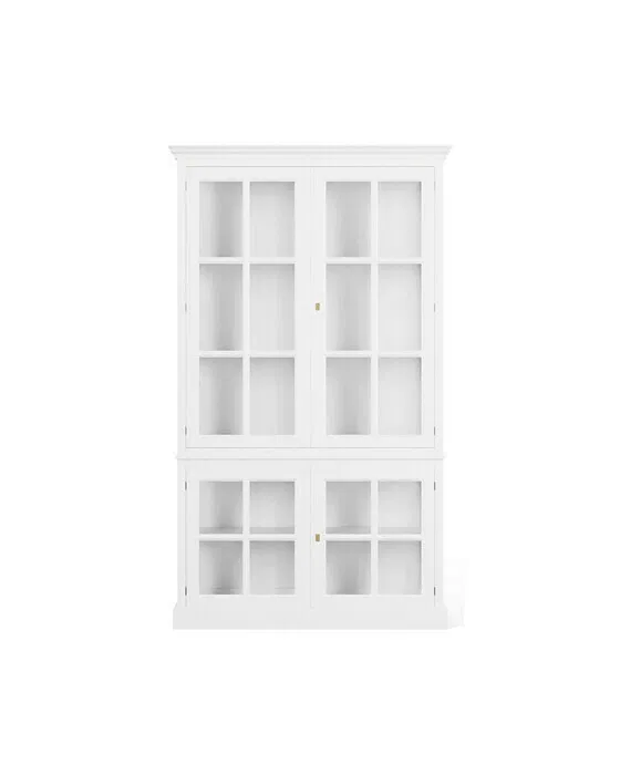 Seethrough Vitrinenschrank classic white