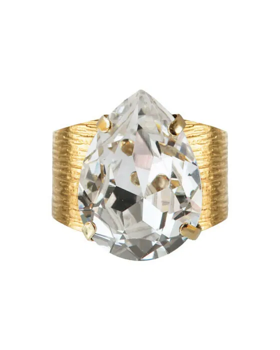 Classic Drop Ring Crystal