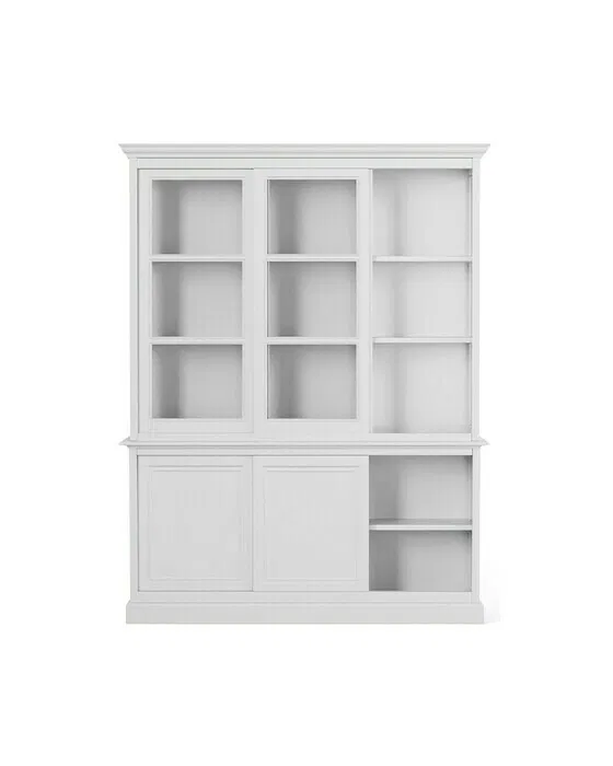 Assonet Vitrinenschrank classic white