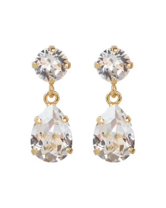 Mini Drop Earrings Crystal